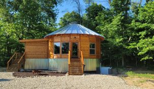 Yurt inspired Cabin at The Queen & I Bed and Breakfast